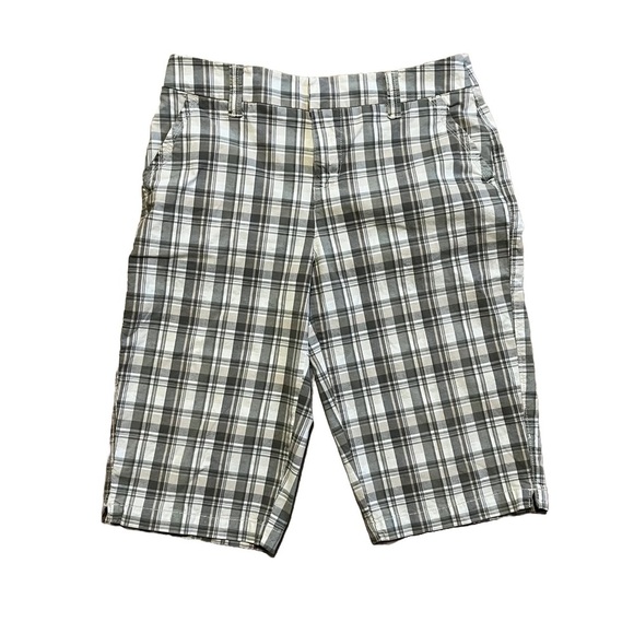Y2K Plaid Shorts Sonoma Life + Style | Size 10 | Avril Lavigne Grunge Aesthetic - Picture 1 of 7